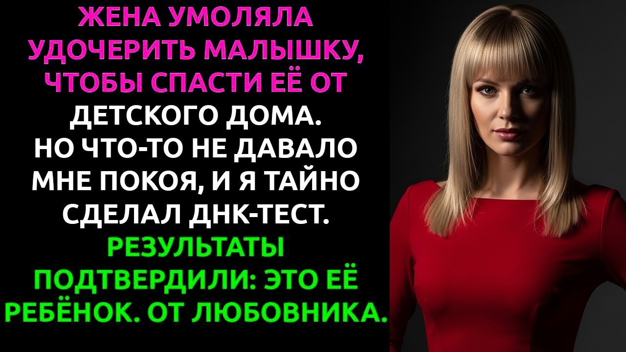 Жена умоляла удочерить ребёнка, а я УЗНАЛ её страшный секрет и подал на развод