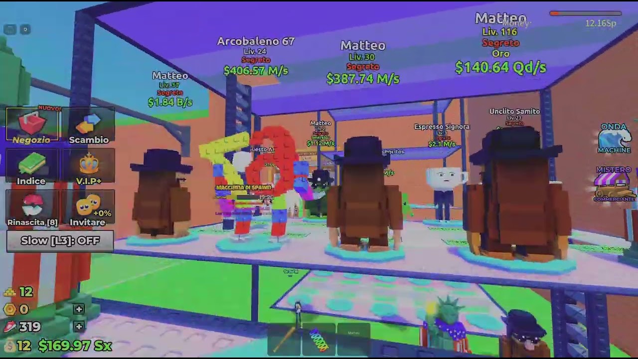 Roblox scappa dallo tsunami brainrot+shoppo il vip+