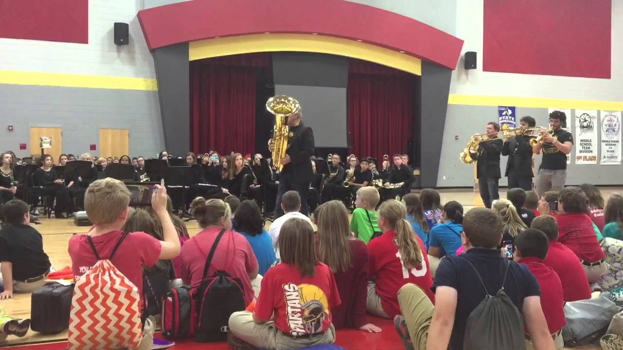 Canadian Brass play Penny Lane at Caudill Middle School