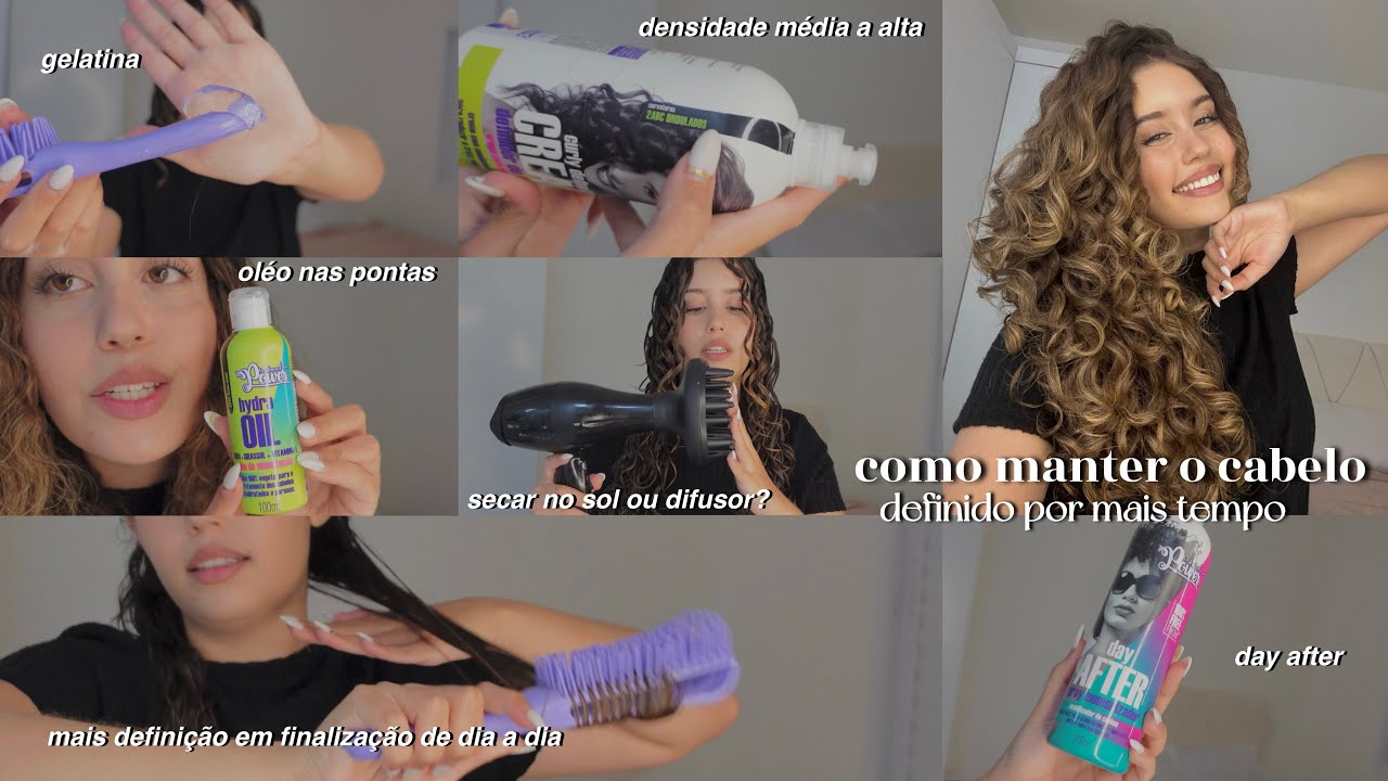 Dicas para manter o cabelo definido por mais tempo🤎 ondulada/cacheada