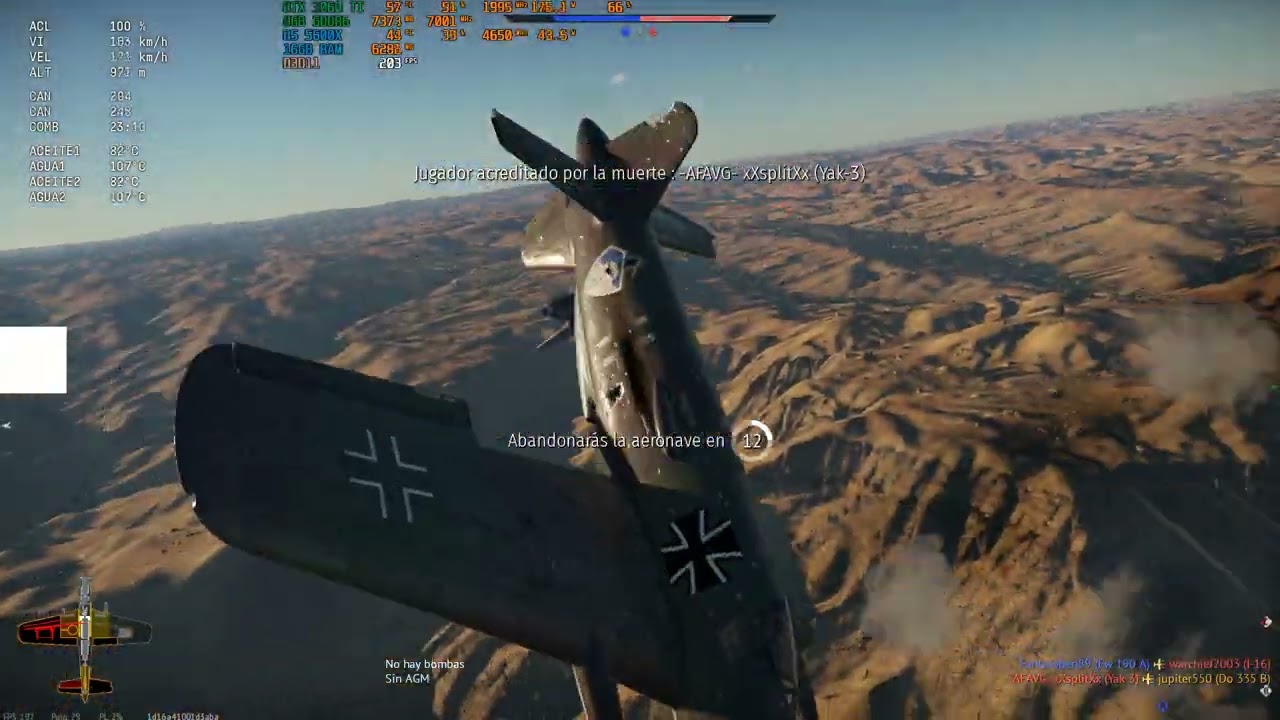 partida en warthunder