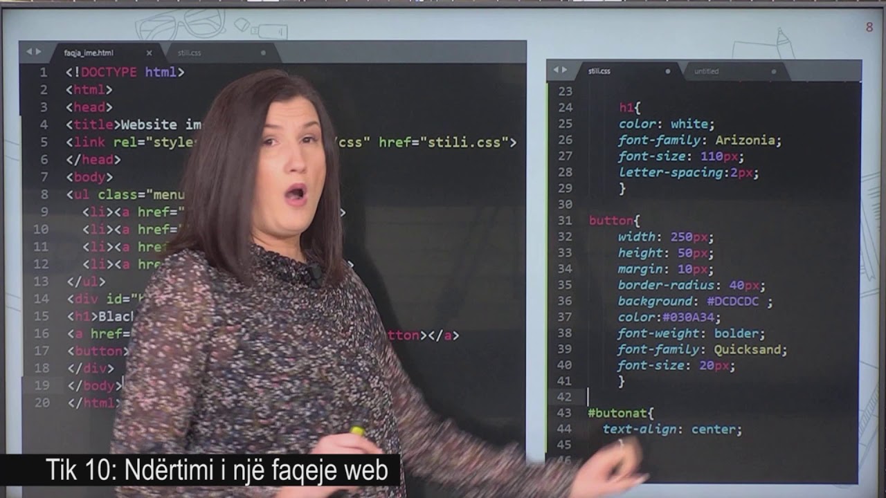 TIK 10 - Ndërtimi i një faqeje web