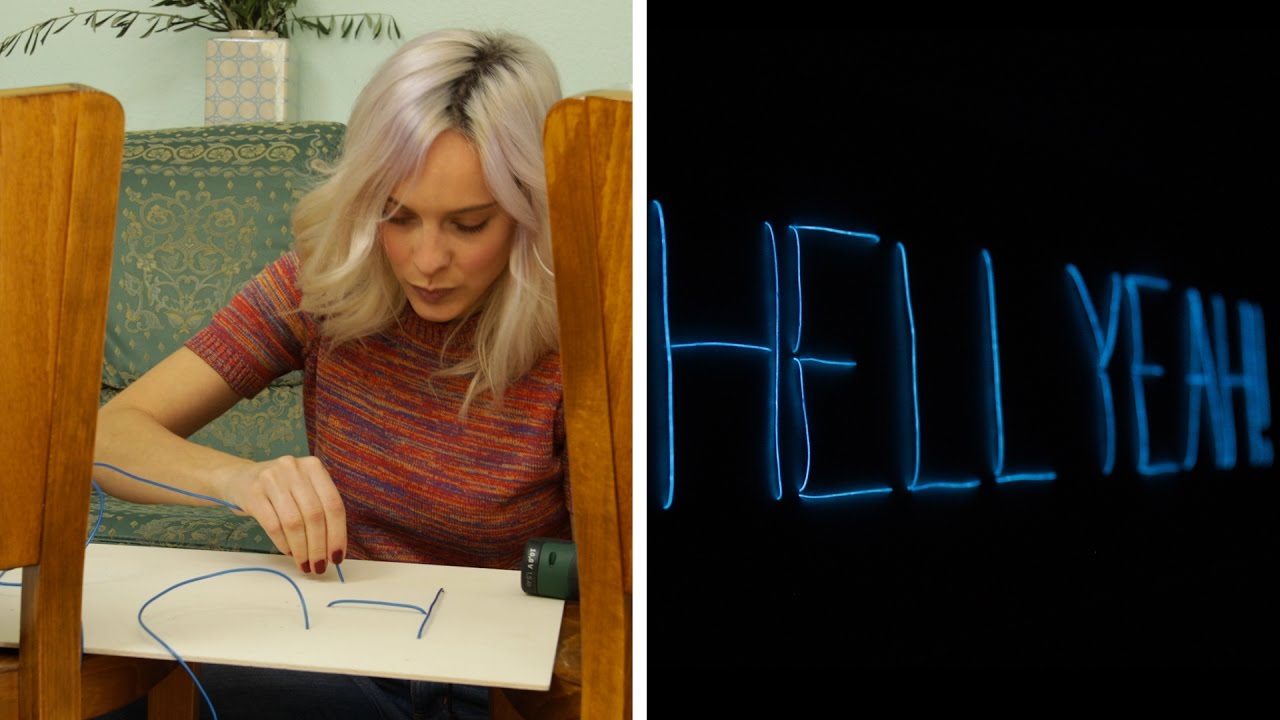 Neon-Leuchtschild |  DIY  | Jelena