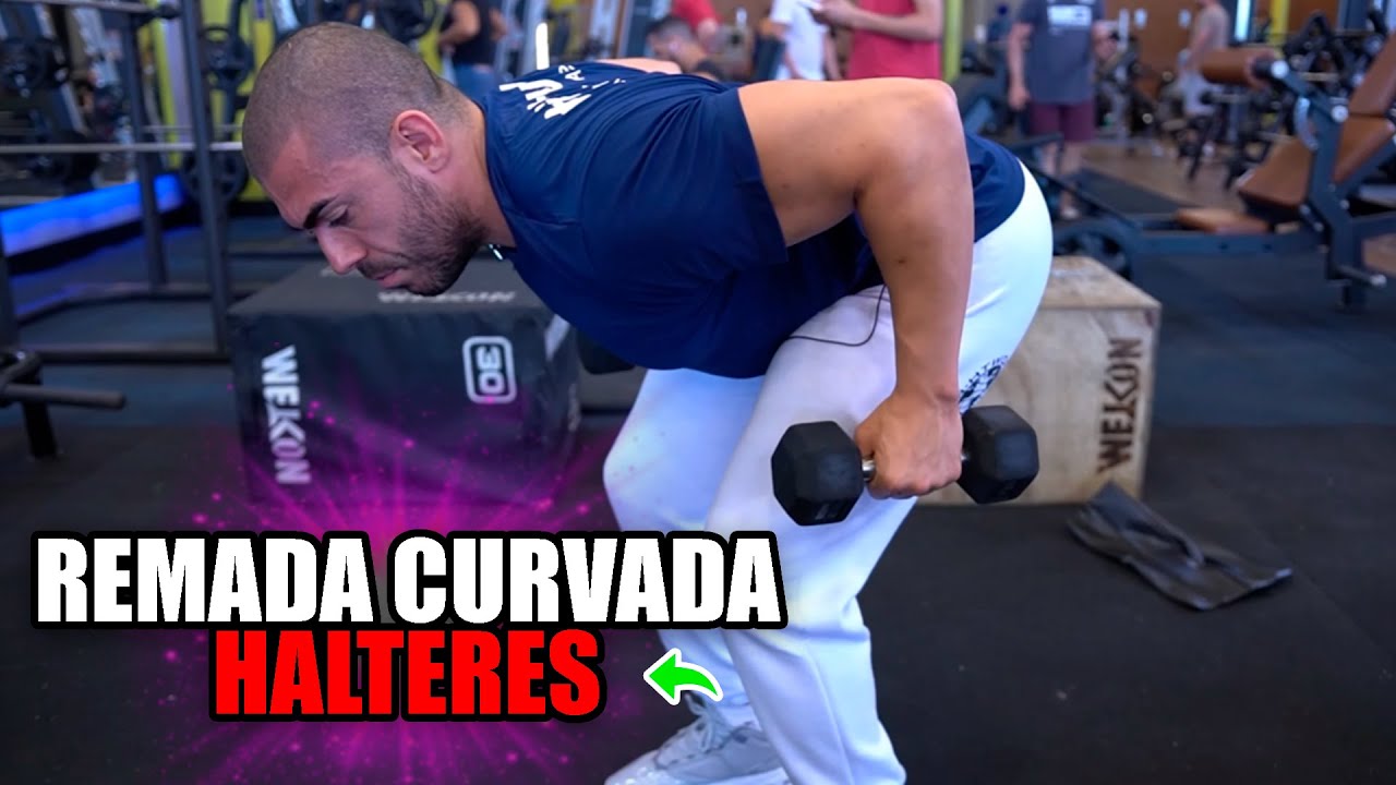 Como fazer remada curvada halteres