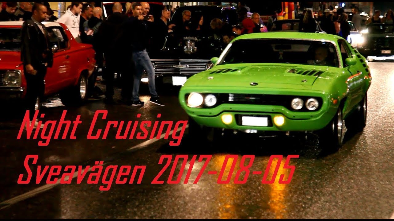 Night Cruising Stockholm Sveavägen 2017-08-05!