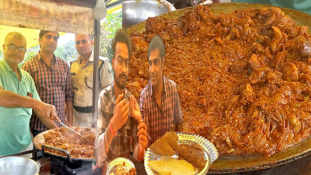कचहरी के सभी अधिकारी,वकील,पुलिस यहीं खाने का जमघट लगता है।@RaviFoodieLife with @zaikazindagi