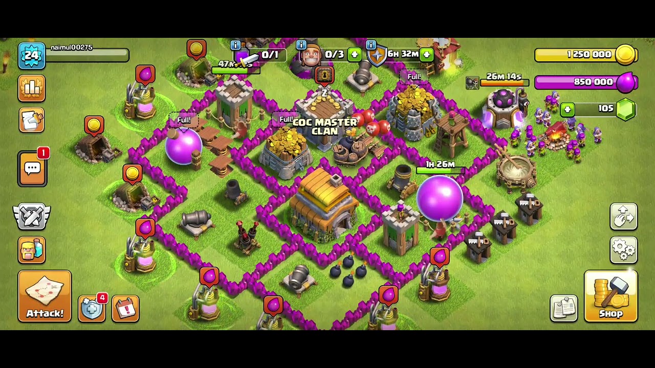 ##Clash of Clan## Town Hall 6 attack. 