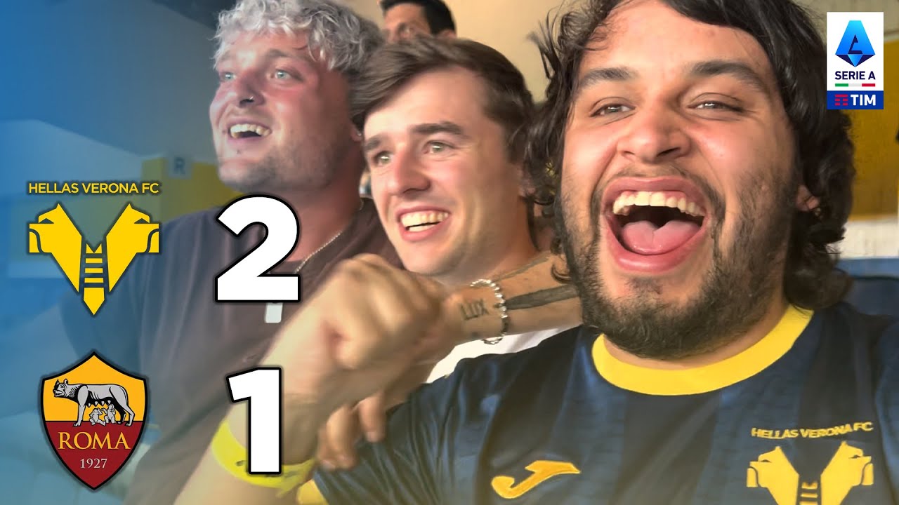 VERONA - ROMA | GOL di Duda, Ngonge e 10 minuti di recupero! REACTION ALLO STADIO #SerieATIM