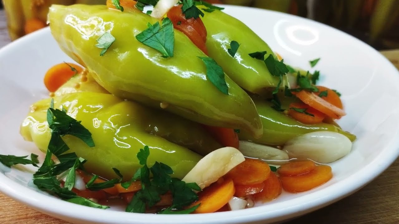 261 # Маринованный перец чили - без варки, потрясающе вкусный, хрустящий, простой и легкий - Yami