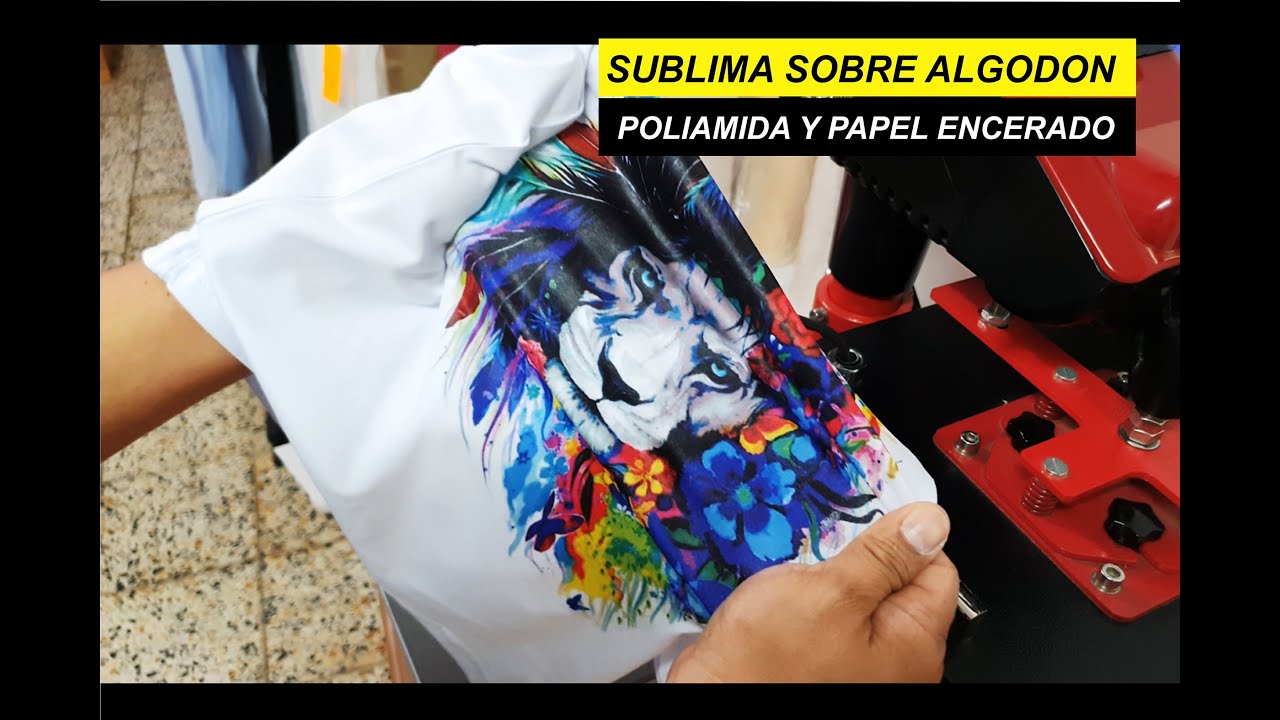 Como Sublimar sobre Algodon con Poliamida y papel encerado