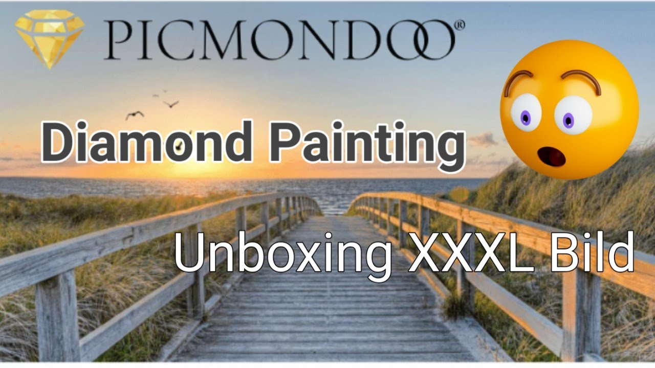 Diamond Painting unboxing XXXL 😱 Picmondoo 2# Strand der Ruhe 🐚🌊👙