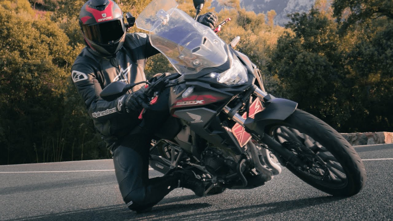 Tocando rodilla con la HONDA CB500X😨