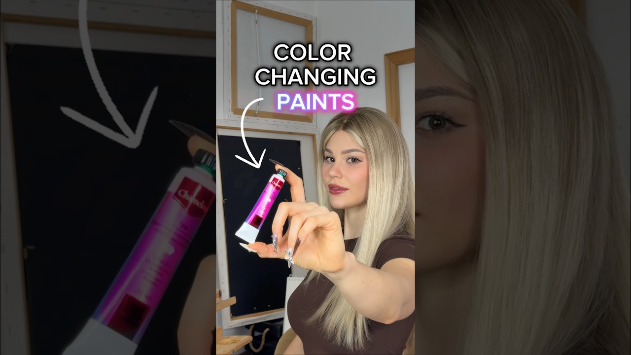 PAINTING, BUT PAINTS CHANGE COLORS😱 