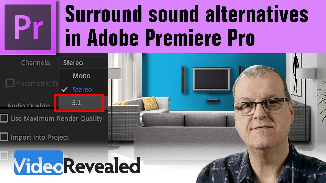 5.1 Surround sound alternative export formats in Adobe Premiere Pro