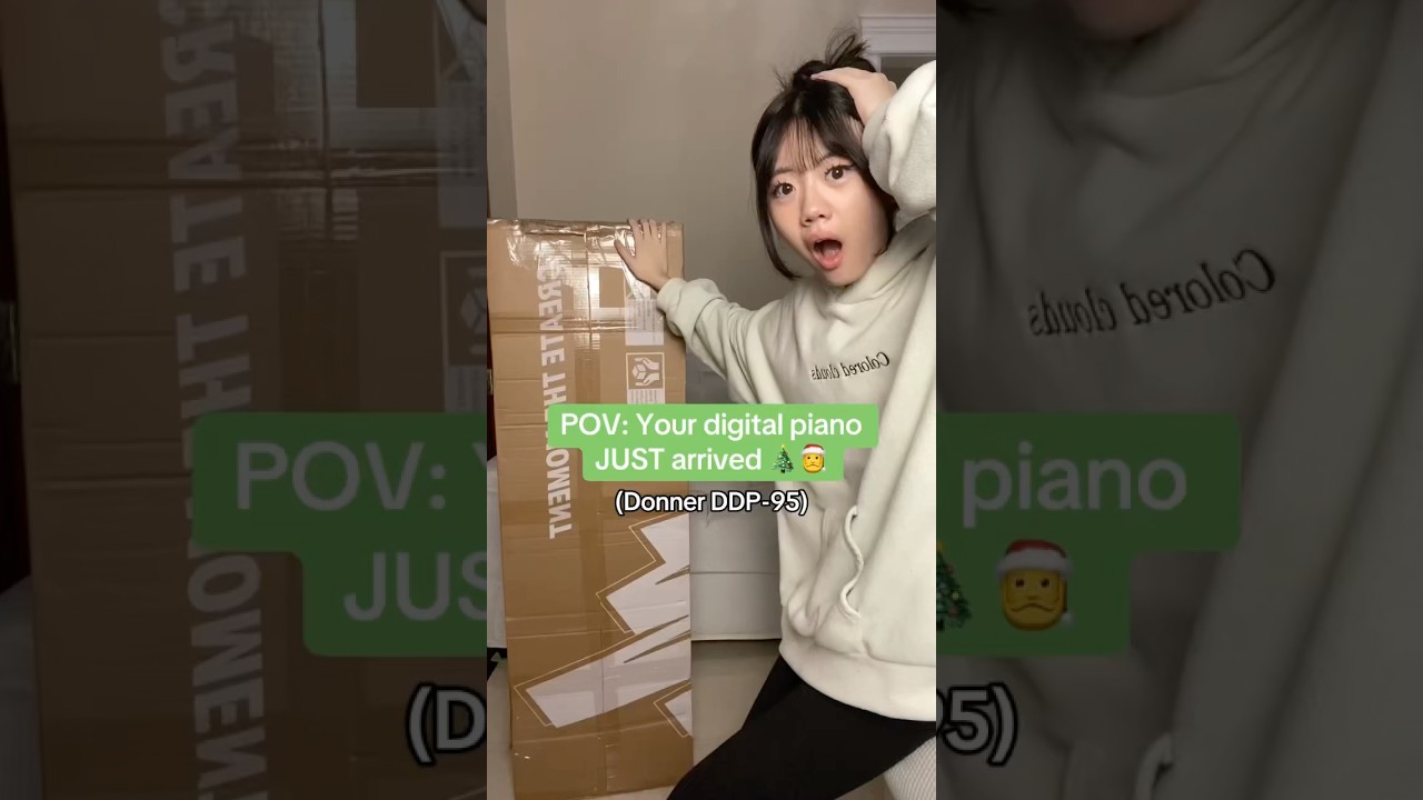 POV: Your NEW Donner DDP-95 JUST arrived 😱 #piano #donnermusic #unboxing #funny #shorts #fyp