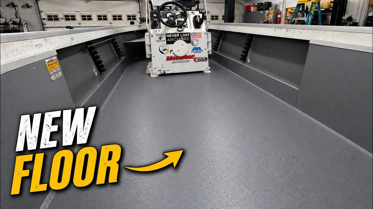 How To Make A Cheap Plywood Boat Floor Look Good And Last!  (No Carpet)