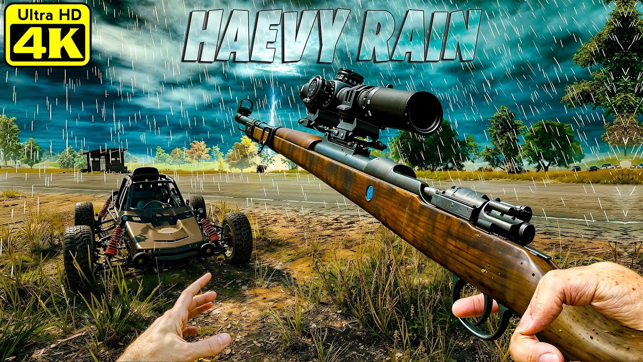 PUBG PC | TAEGO Map Heavy Rain | 4K Gameplay (No Commentary)