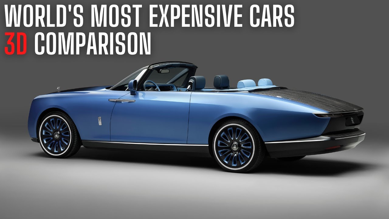 Check out this AWESOME 3D Comparison Of The Most Expensive Cars In The World! | TRENDING DATA