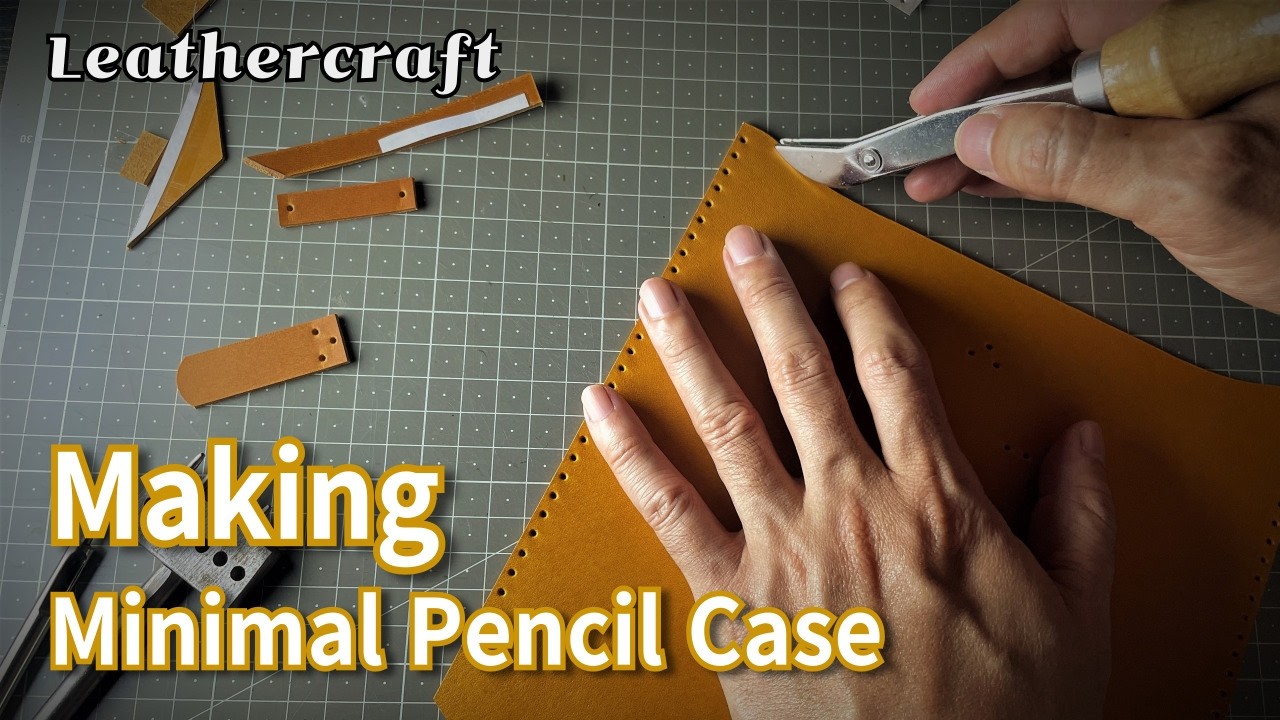 leathercraft Beginner: 3-in-1 Pencil Case DIY Pattern