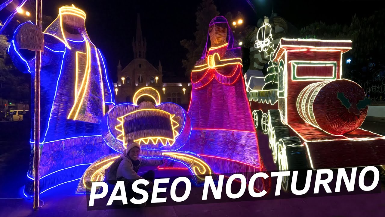 Luces de NAVIDAD 2020 | paseo NOCTURNO por la CIUDAD | ALUMBRADO NAVIDEÑO AMBATO | 🎄🎄