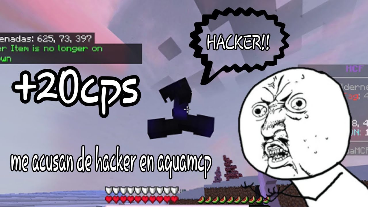 jugando HCF en Minecraft Bedrock / me acusan de hacker / +20cps😮‍💨