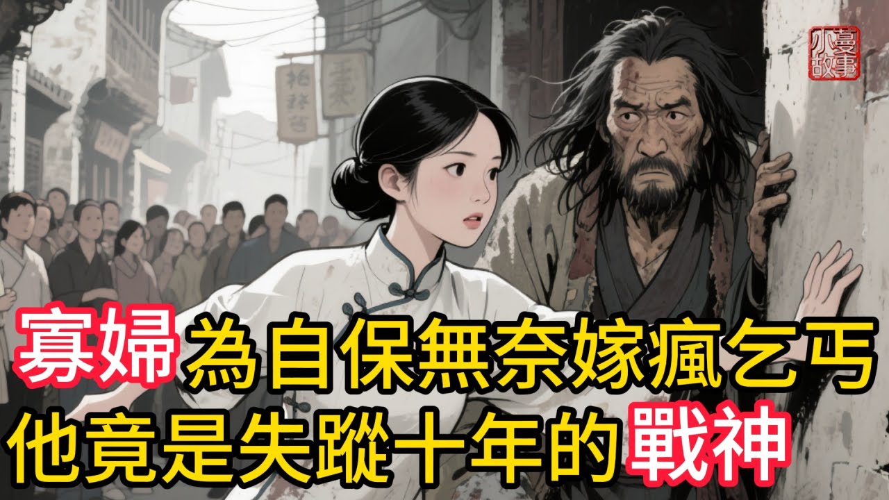 寡婦為自保無奈嫁給乞丐，沒想他竟是失蹤十年的戰神王爺！落難寡婦的堅守與一代戰神的重生完美交融！是造化弄人嗎？是善惡有報！#民間故事 #故事頻道 #感人故事 #睡前故事 #情感故事 #講故事 #小説