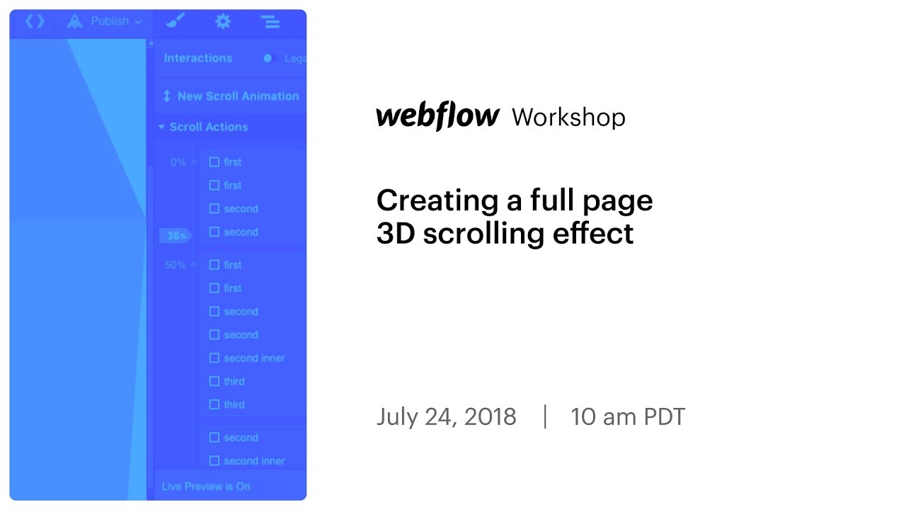 Creating a full page 3D scrolling effect