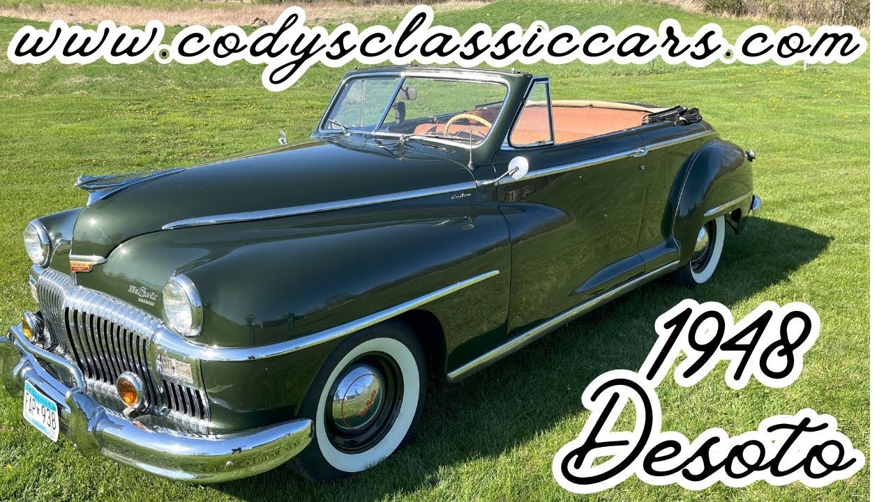 1948 Desoto Custom Convertible - Same Family Since New - 250cid I-6 - Fluid Drive - Radials - Smooth