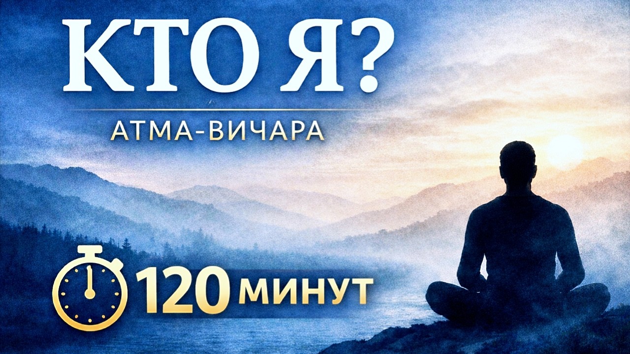 3\3 Кто осознаёт мысли? Медитация Рамана Махарши. Высокий уровень 120 минут. #медитации #медитация