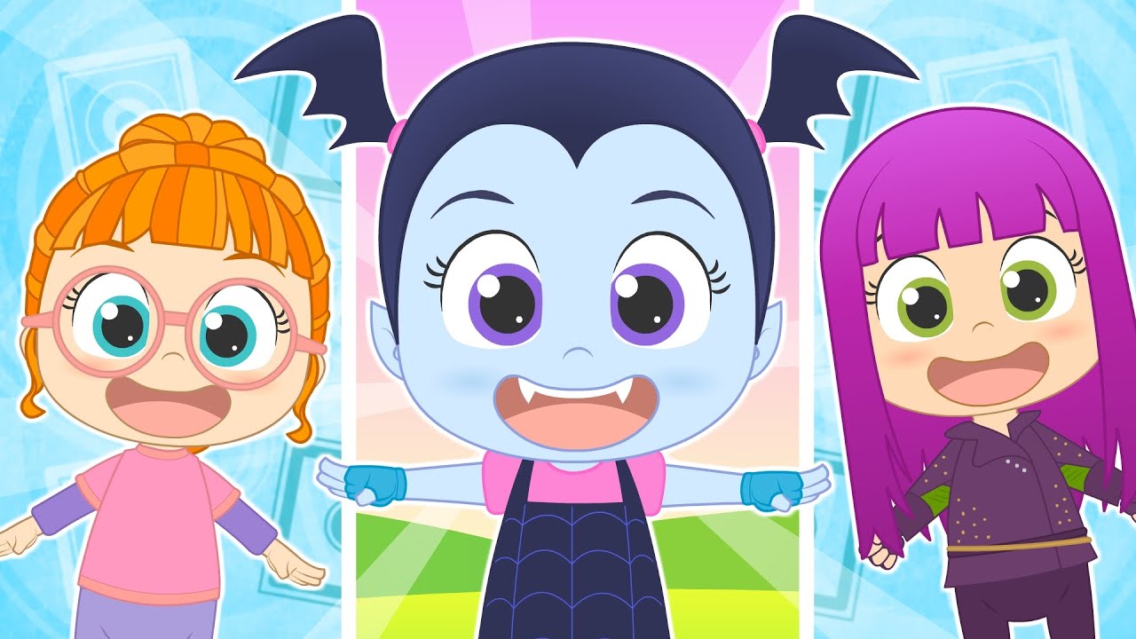 VAMPIRINA AND HER FRIENDS 🦇💜 Five Babies, Finger Family and more 🎵 Kids songs