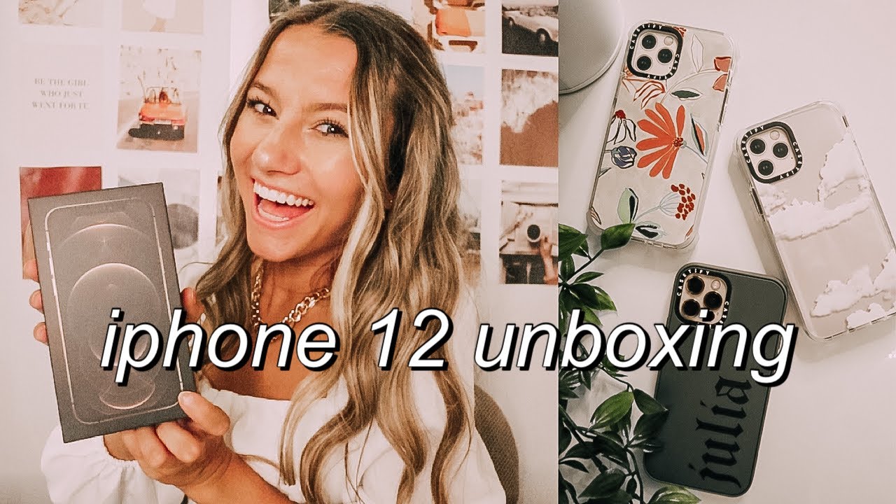 *NEW* iPHONE 12 PRO UNBOXING | set up, accessories, + more!