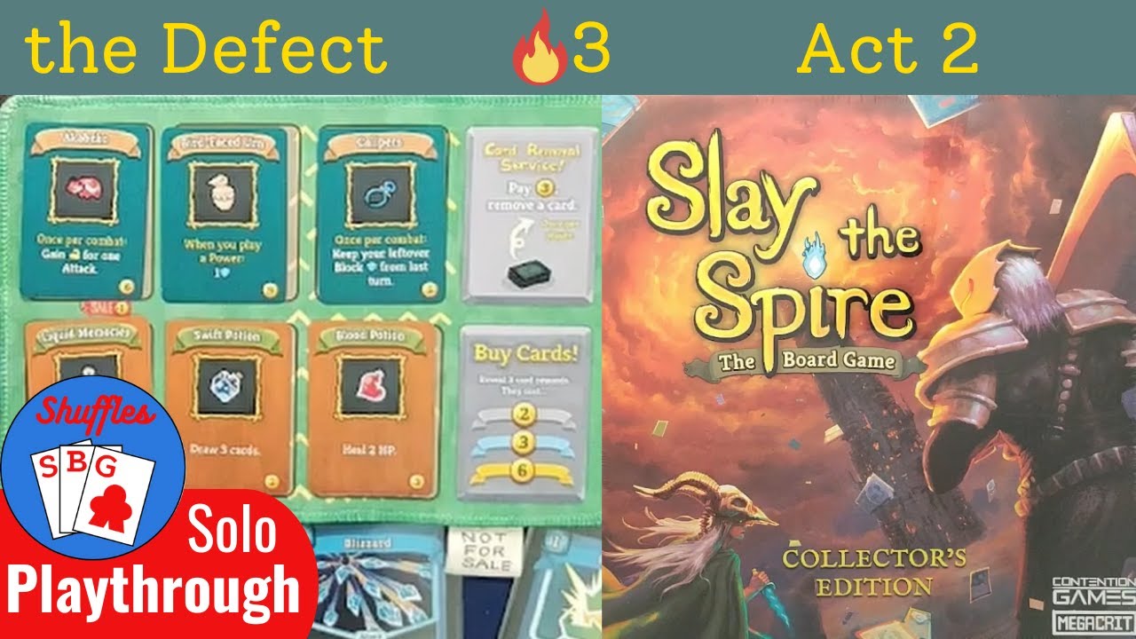 Slay the Spire the Board Game | Defect Solo Playthrough | Act 2