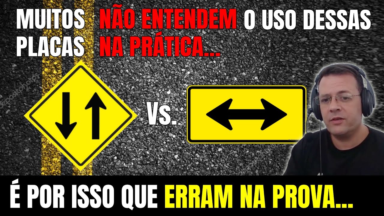 A DIFERENÇA ENTRE PLACAS DE SINALIZAÇÃO DE TRÂNSITO A-25 e A-26b - Mão dupla adiante e sentido duplo