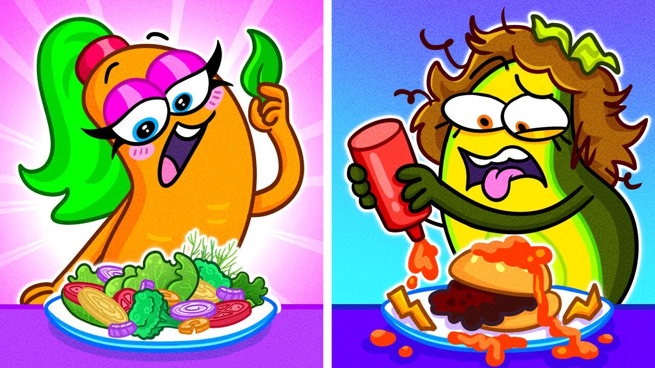 🌈 Hot VS Cold Challenge 🥑 Avocadoo Crazy Comics