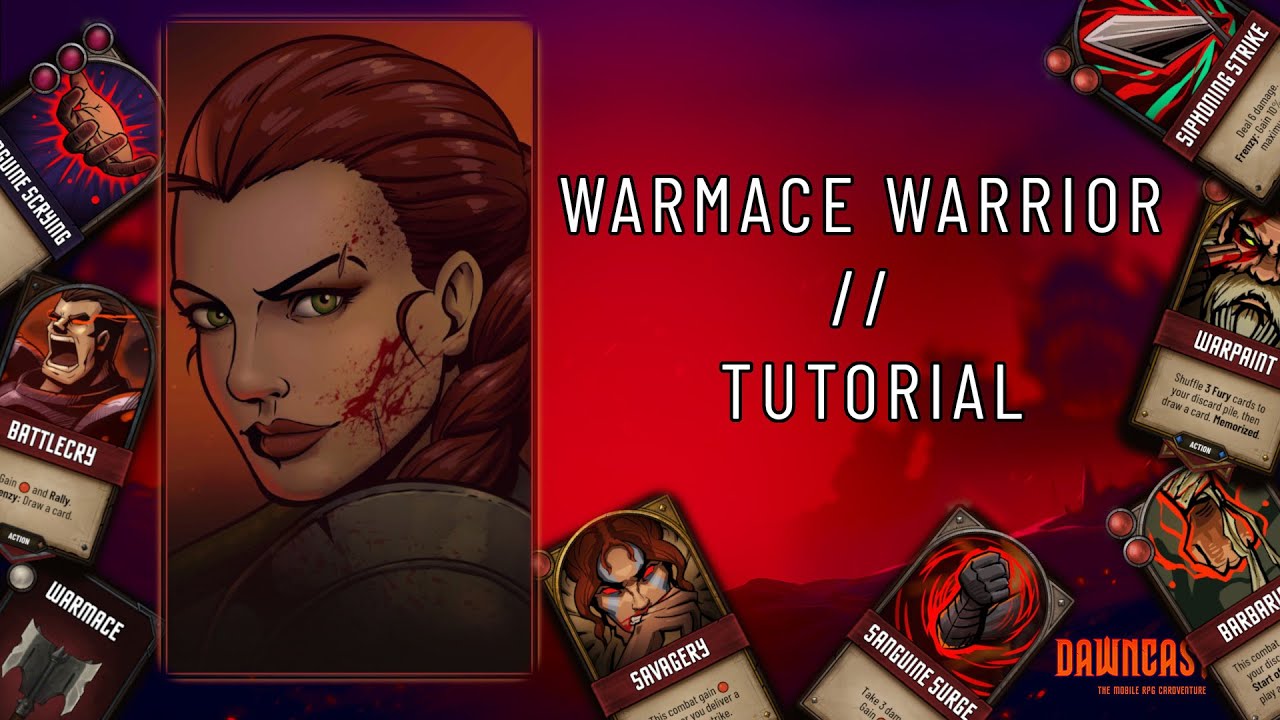 Dawncaster - ⚒ Warmace Warrior Playthrough ⚒ // Normal Difficulty // Beginner Tutorial
