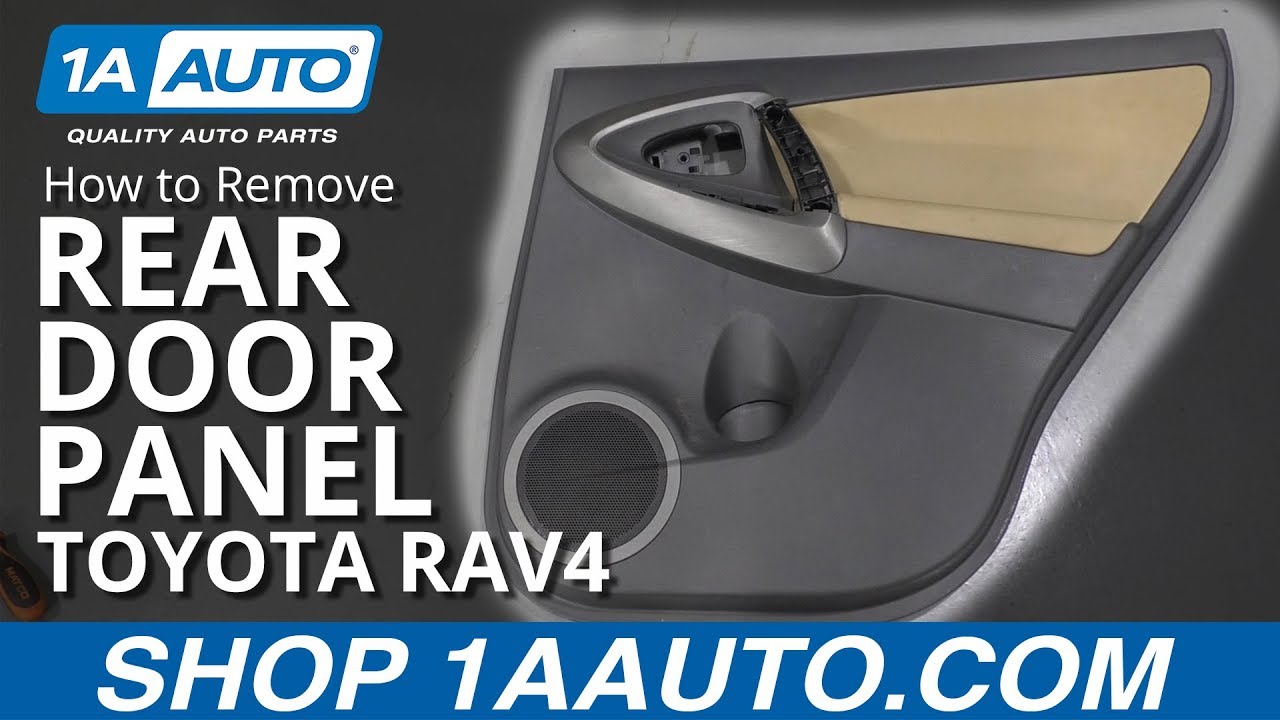 Как снять заднюю дверную панель Toyota RAV4 05-12