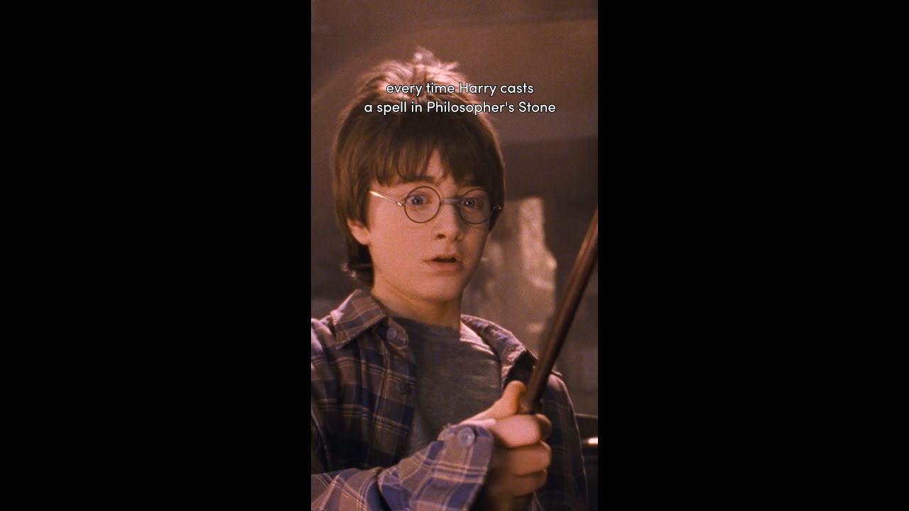 Every time Harry casts a spell in #PhilosophersStone #HarryPotter