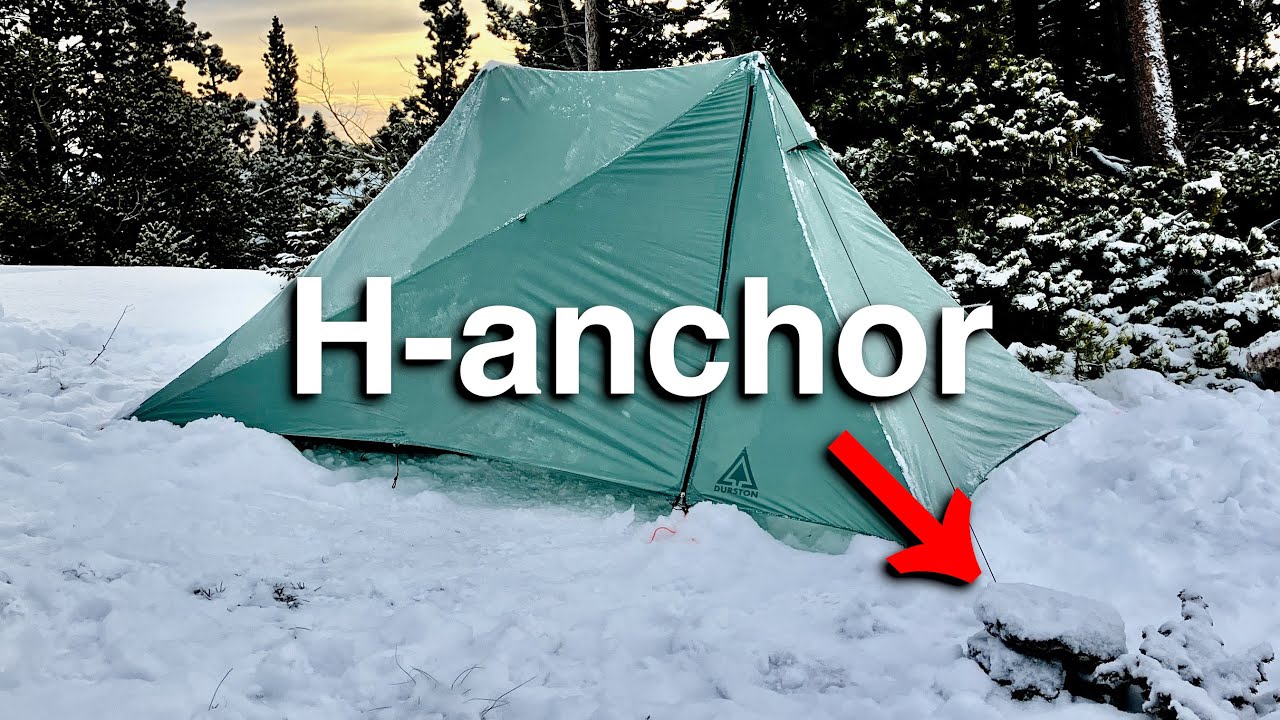 How to anchor a tent on hard ground without stakes - Better than the big rock little rock method