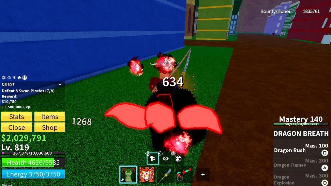 Messing around in Blox fruits