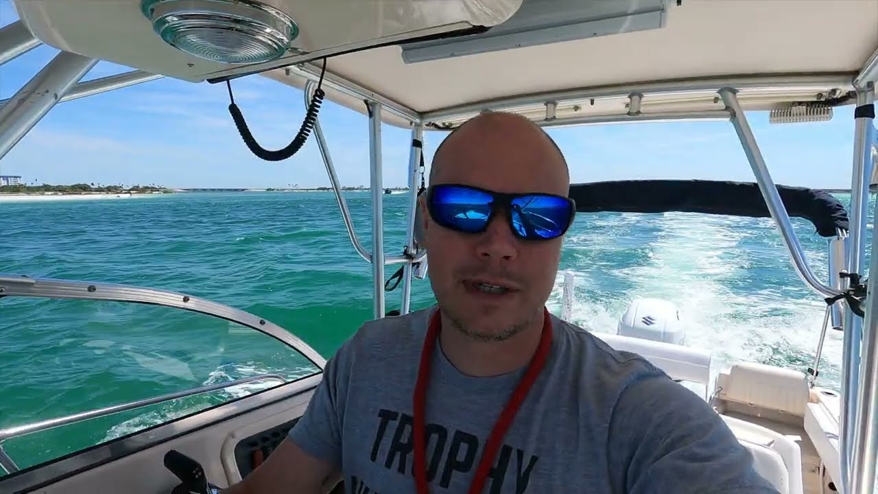 Florida Boat Guy Episode 2: Removing Seized Fuel Pickup Tube, Anti-siphon valve & Sharks at beach!