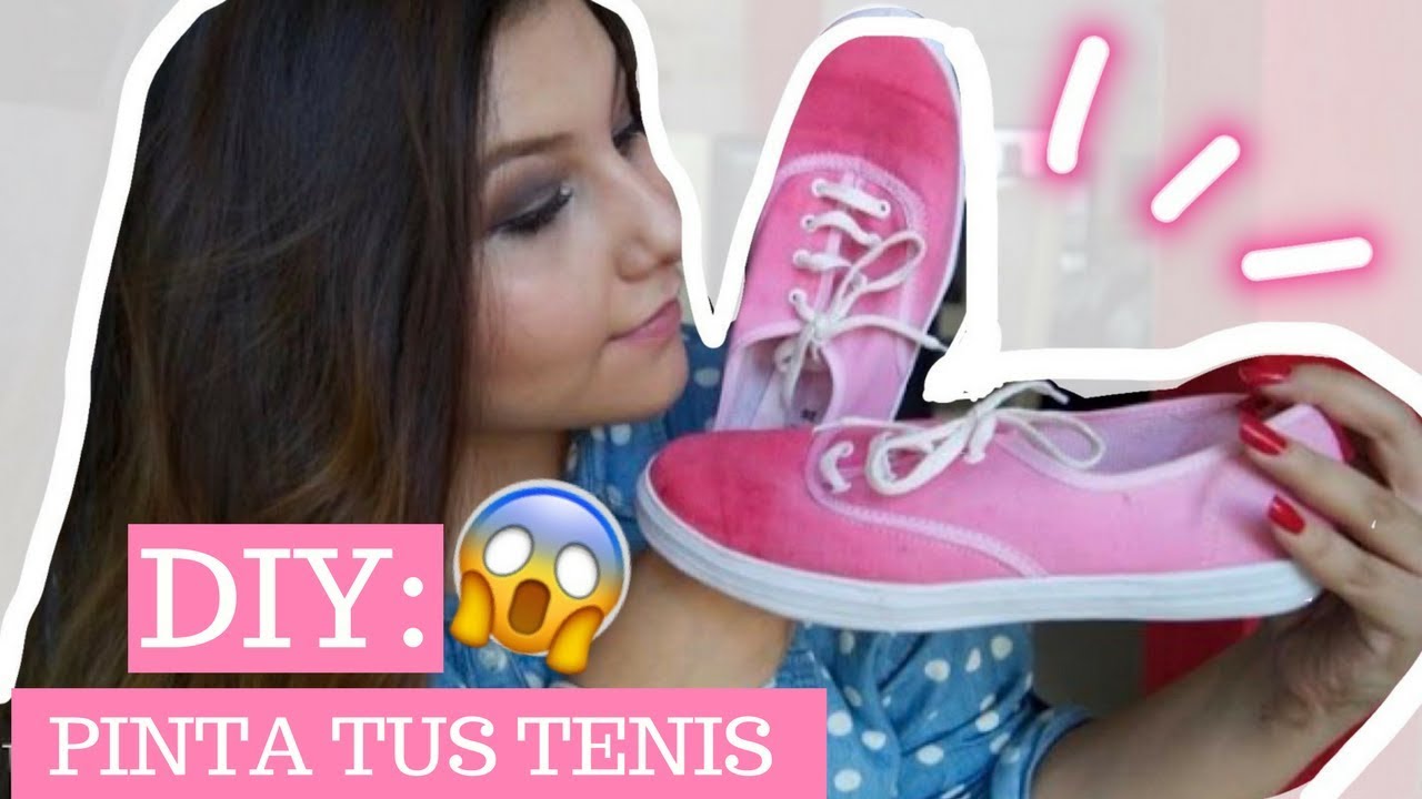 DIY: pinta tus tenis con un efecto ombré!  ♥Fer Carrasco♥ FÁCIL Y BARATO