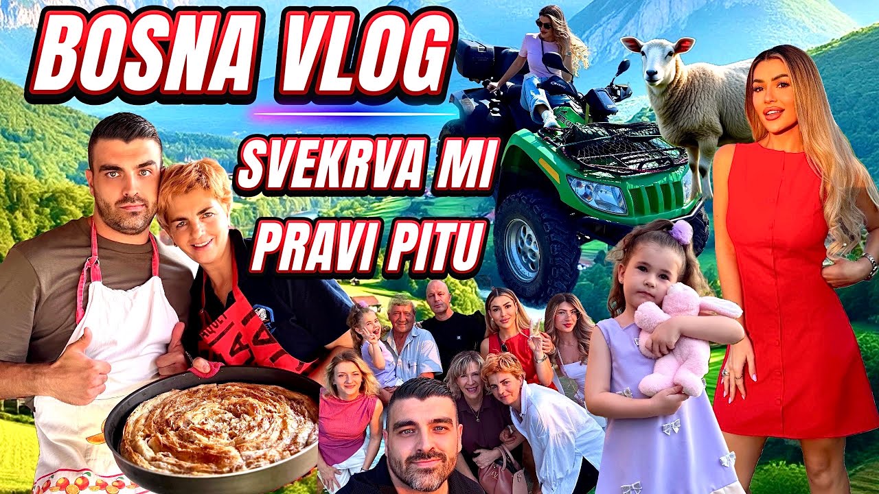 BOSNA VLOG I Svekrva mi pravi PITU, Reakcije na Stare Fotografije, Vožnja Kvadom i još mnogo toga 🥹