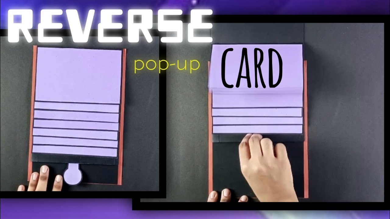 reverse waterfall pop-up card