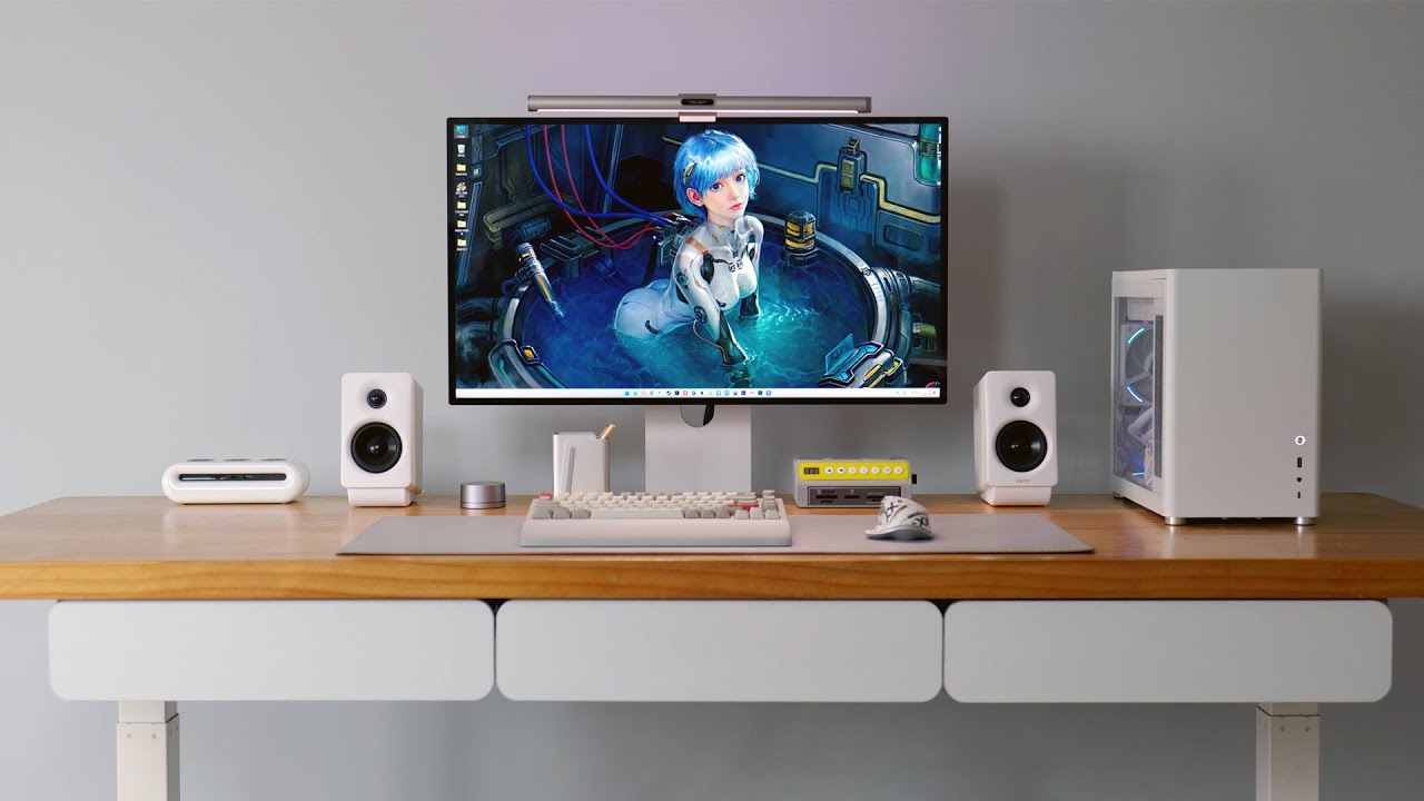 用3D打印定制极简桌搭，小新的桌面2025版