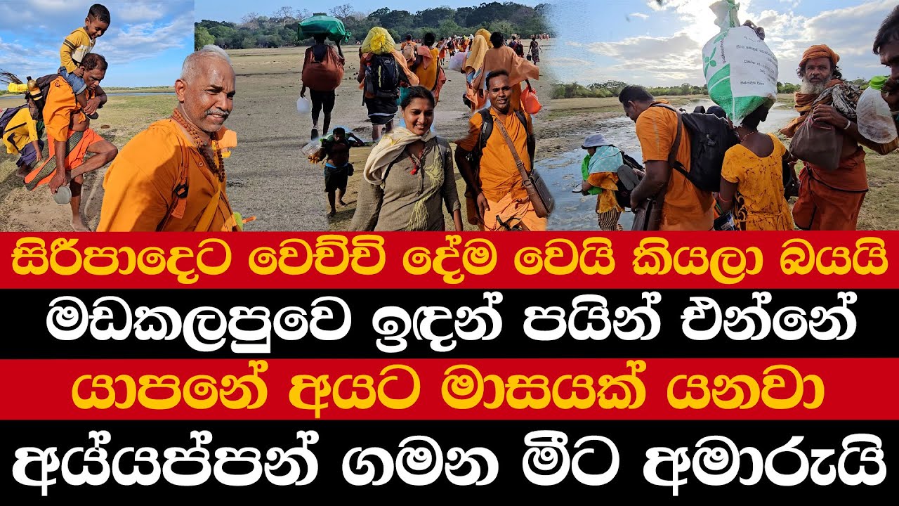 සිරීපාදෙට වෙච්චි දේම වෙයි කියලා බයයි | මඩකලපුවෙ ඉඳන් පයින් එන්නේ | යාපනේ අයට මාසයක් යනවා