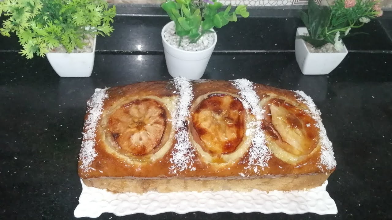 كيك تفاح 🍏Apple cake is easy, beautiful and economical