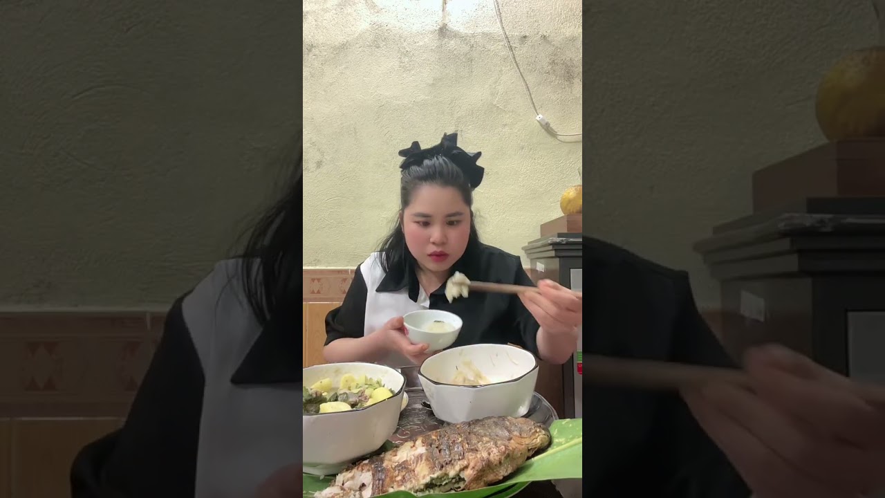 Bữa cơm pa pỉnh , em mời mọi người cùng ăn với em nha #Mukbang #Linhbepnho #