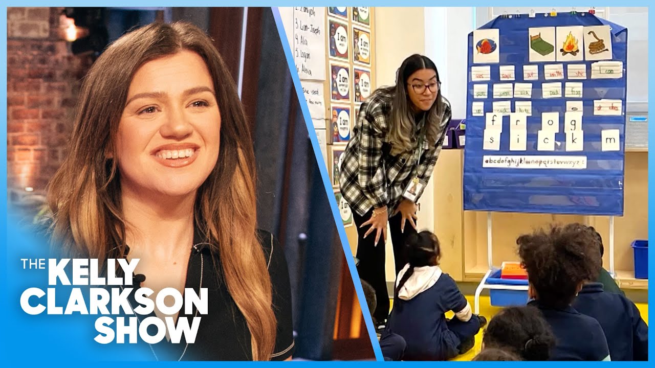 Kelly Clarkson Surprises Literacy Nonprofit Building Next Generation Of Teachers