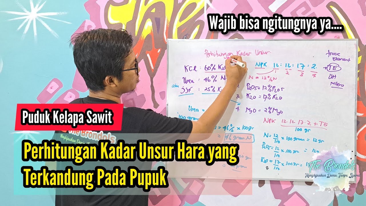 Perhitungan Kadar Unsur Yang  terkandung Pada Pupuk