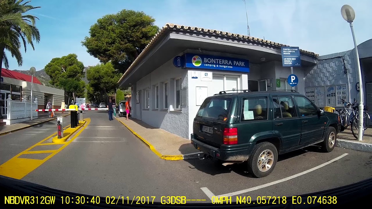 Arriving in our motorhome at Bonterra Park campsite, Benicassim